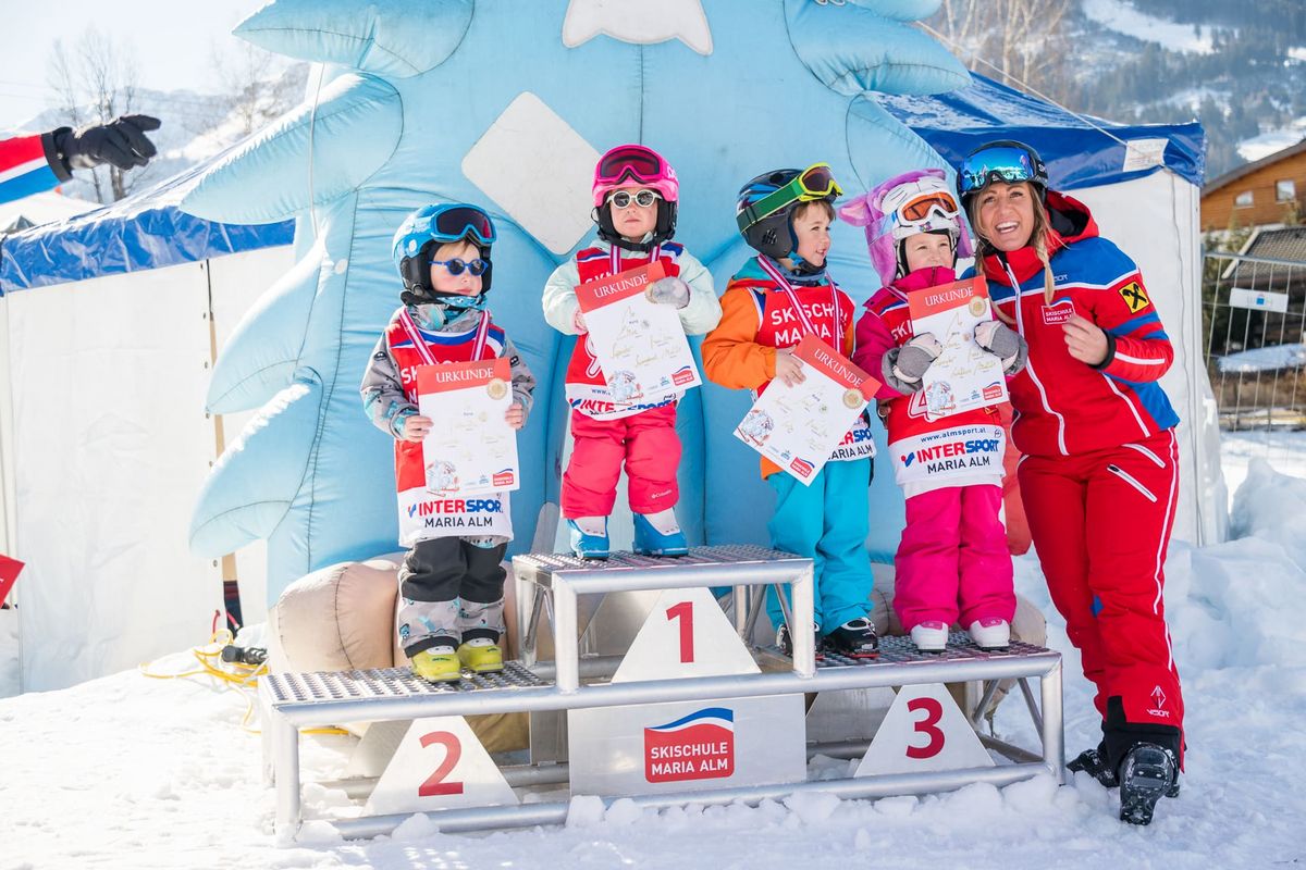 Kinder Skirennen Skischule Maria Alm