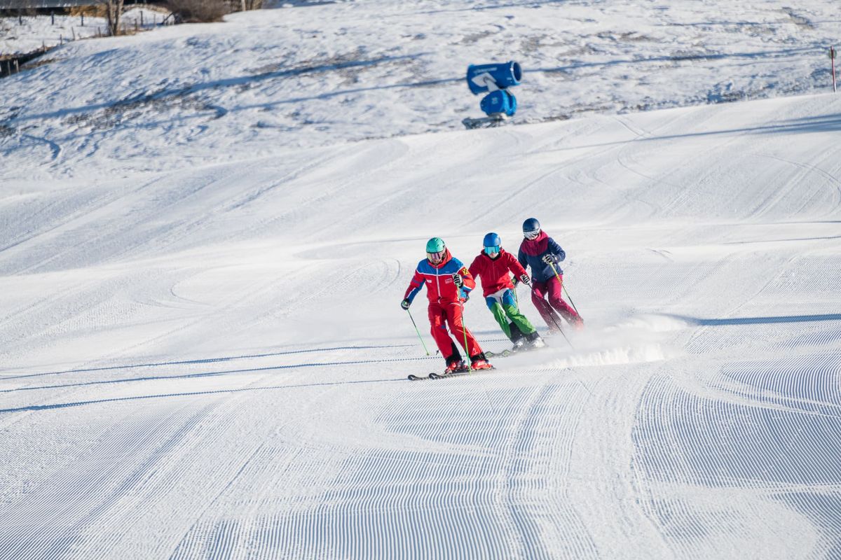 Erwachsene beim Skifahren Skischule Maria Alm